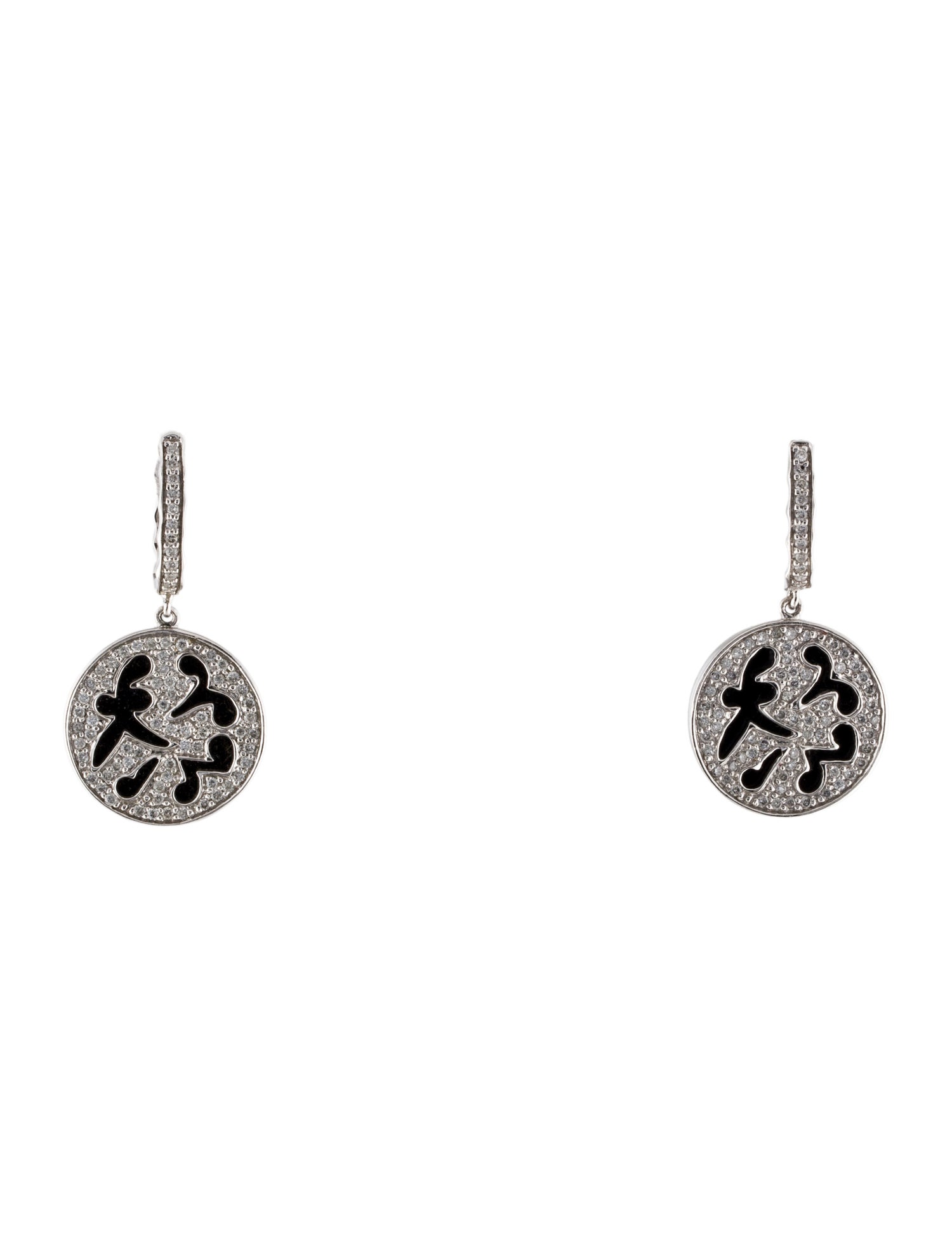 Sonia Bitton 14K Onyx & Diamond Drop Earrings