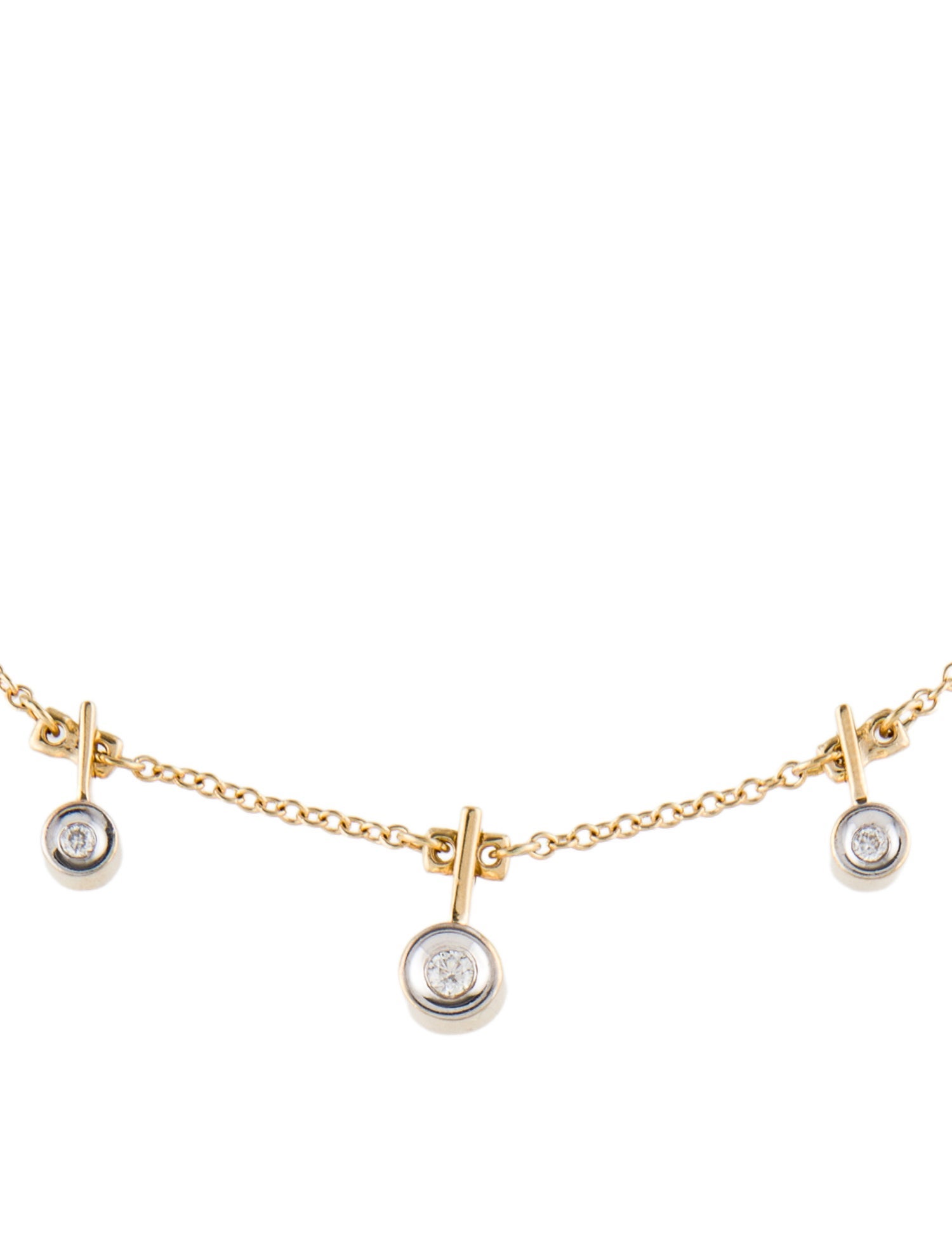 Sonia Bitton 14K Diamond Station Necklace
