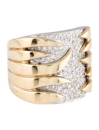 Sonia Bitton 14K Diamond Claw Cocktail Ring