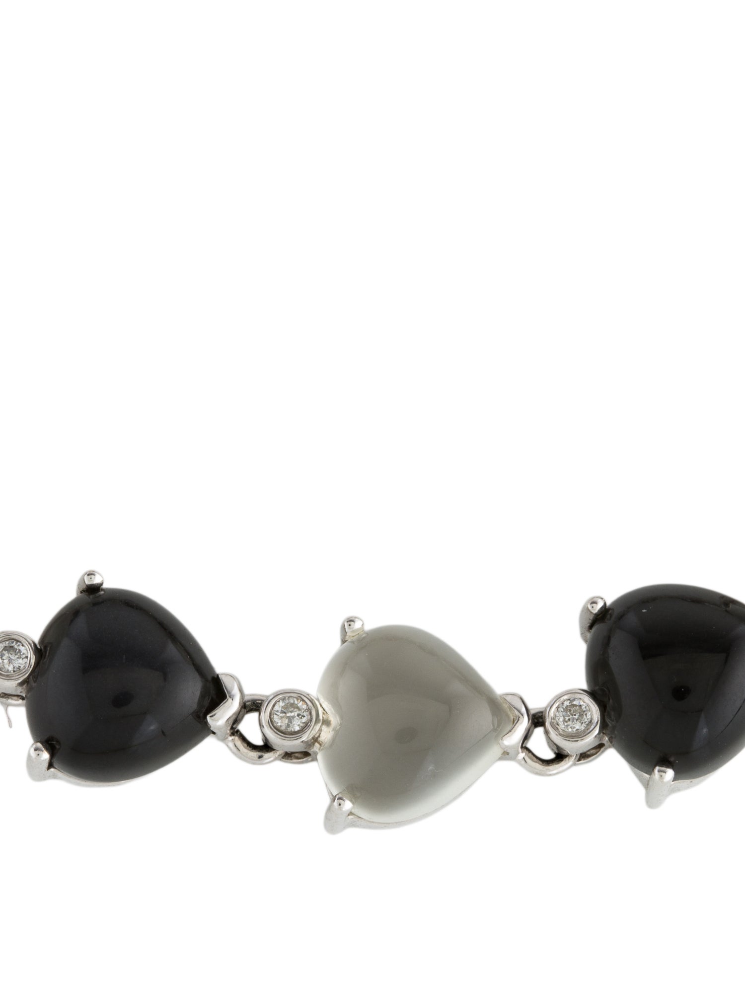 Sonia Bitton 14K Moonstone & Diamond Link Bracelet