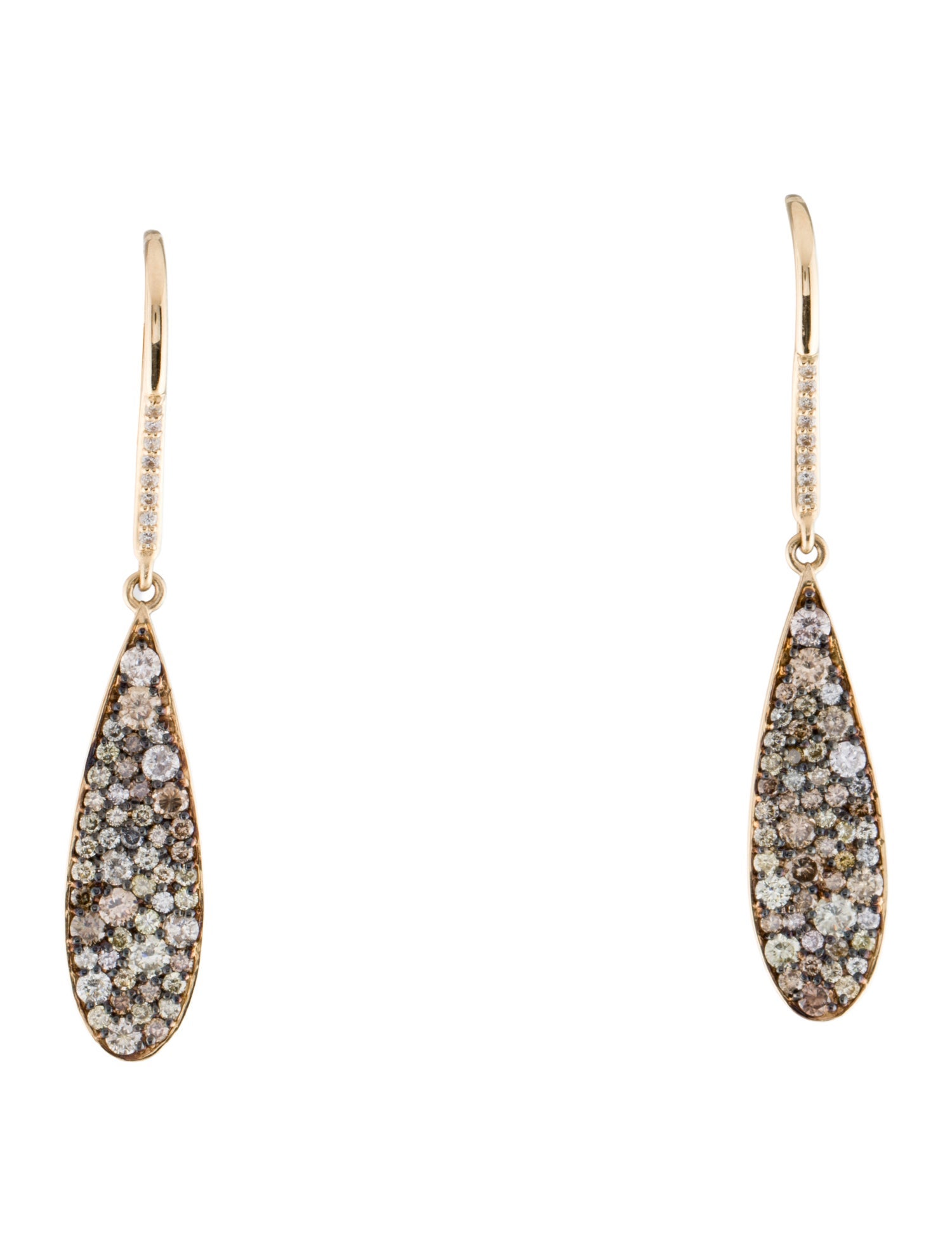 Sonia Bitton 14K 2.96ctw Diamond Drop Earrings