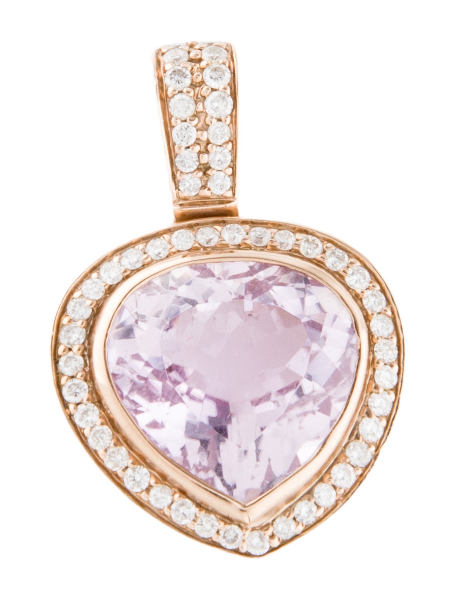 Sonia Bitton 18K Kunzite & Diamond Pendant