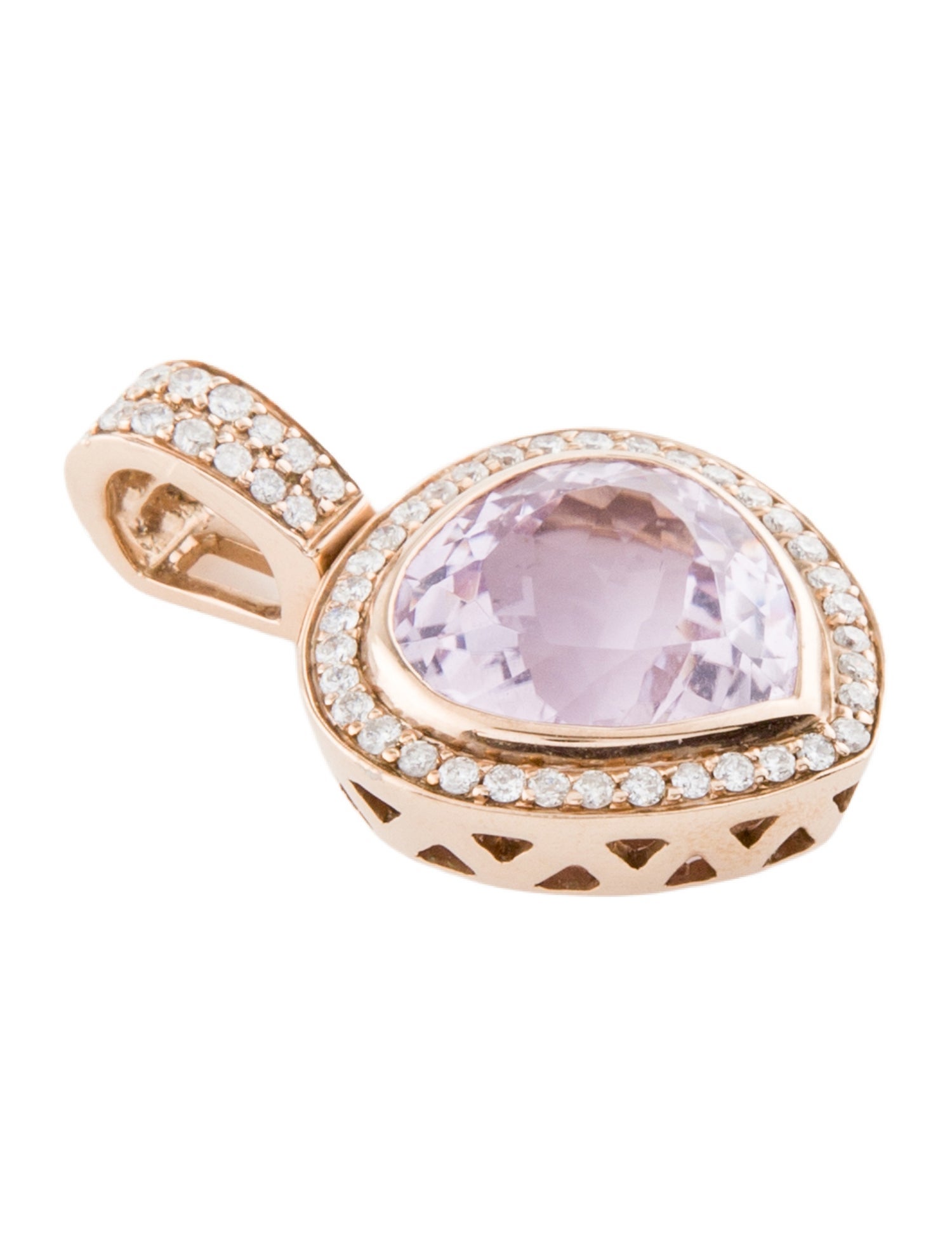 Sonia Bitton 18K Kunzite & Diamond Pendant