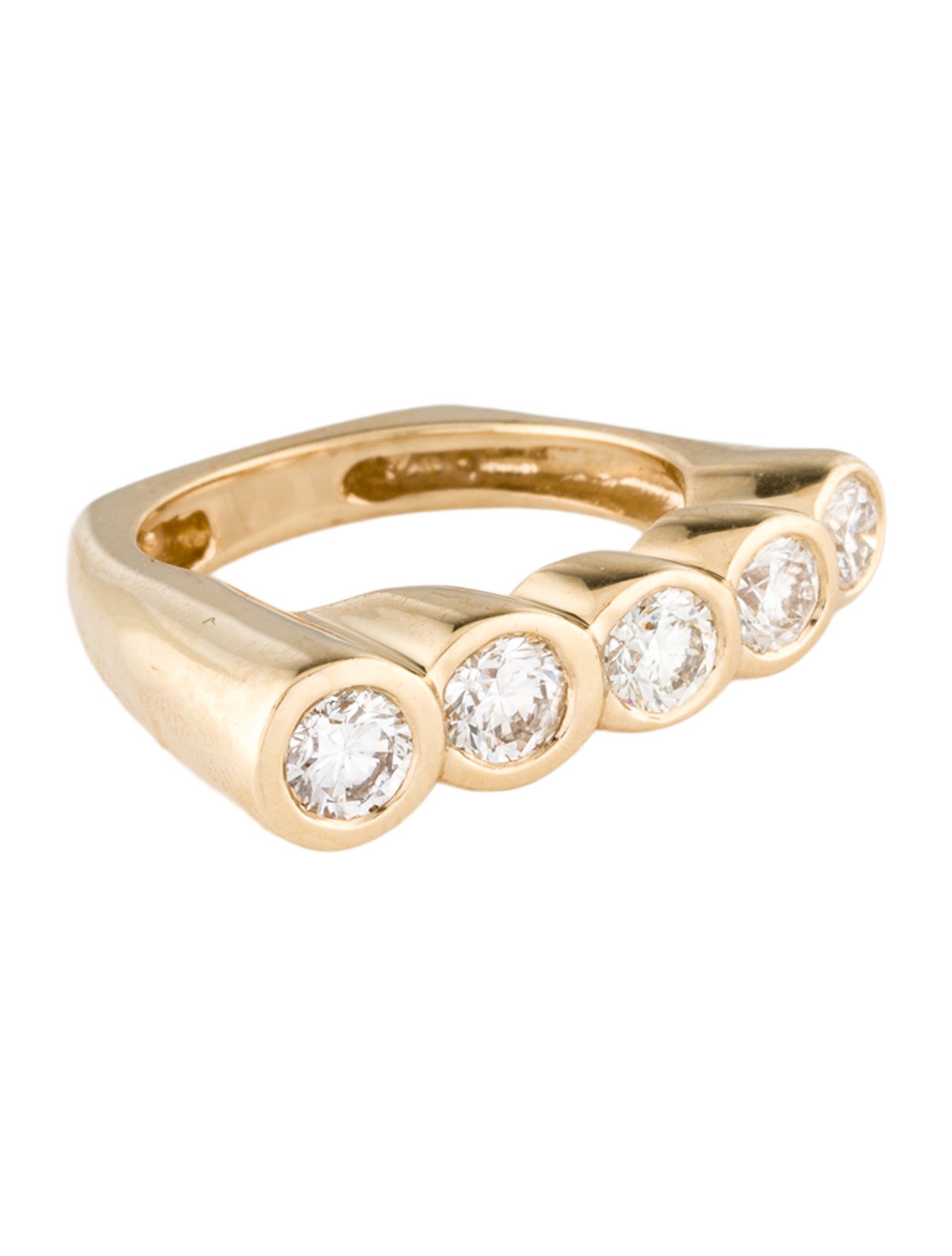 Sonia Bitton 14K Diamond Graduated Bubble Band