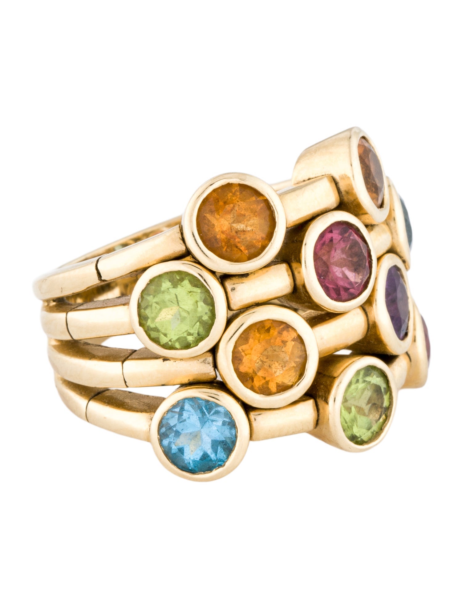 Sonia Bitton 14K Multi-stone Cocktail Ring