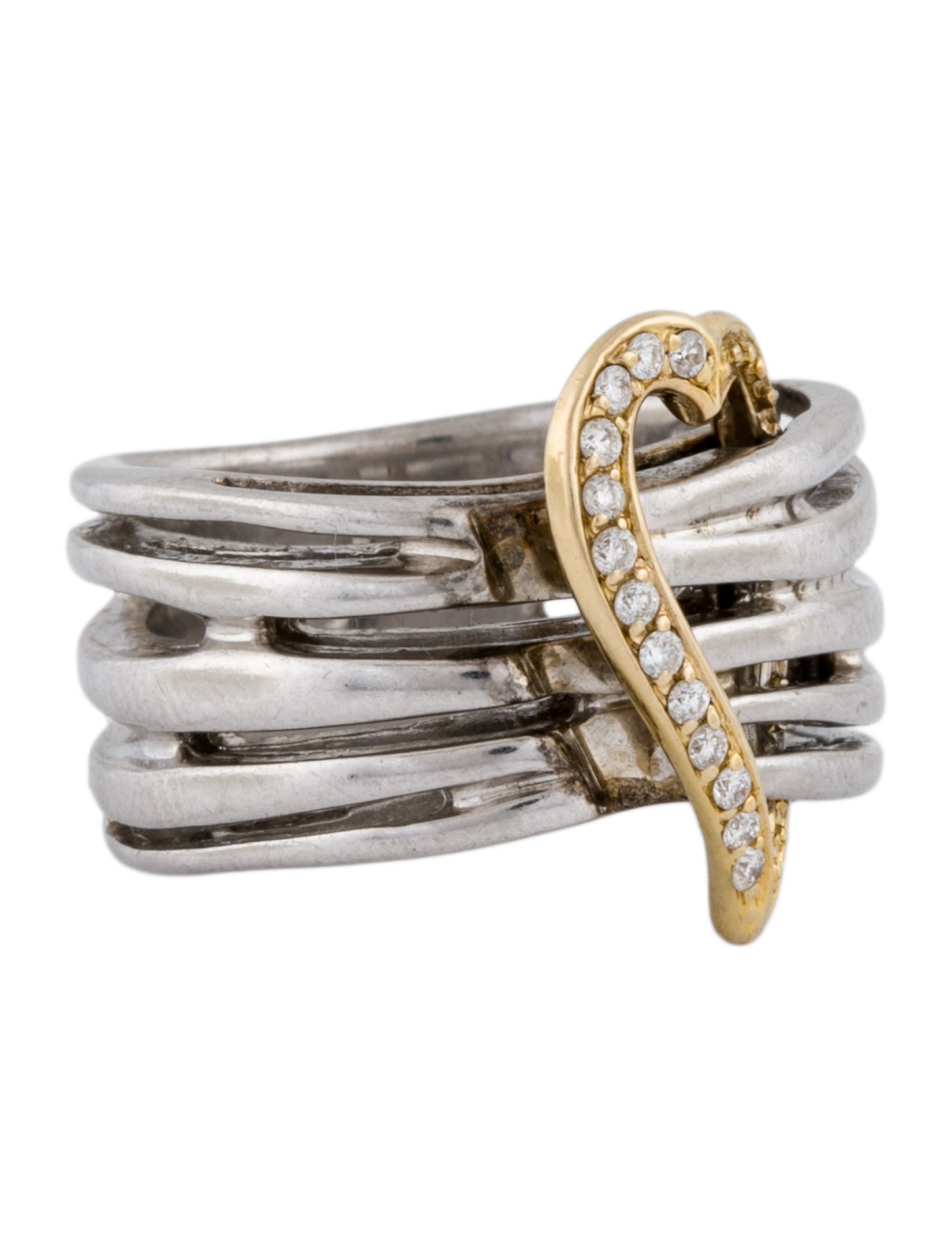 Sonia Bitton Diamond Heart Cocktail Ring