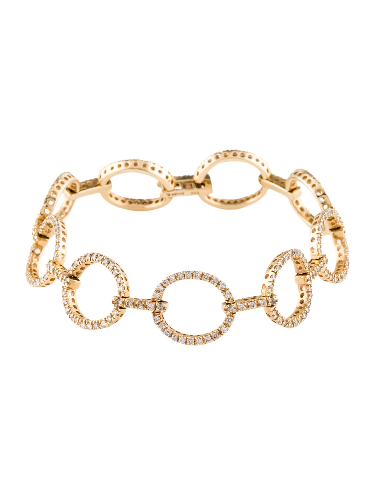 Sonia Bitton 14K 1.45ctw Diamond Circle Link Bracelet