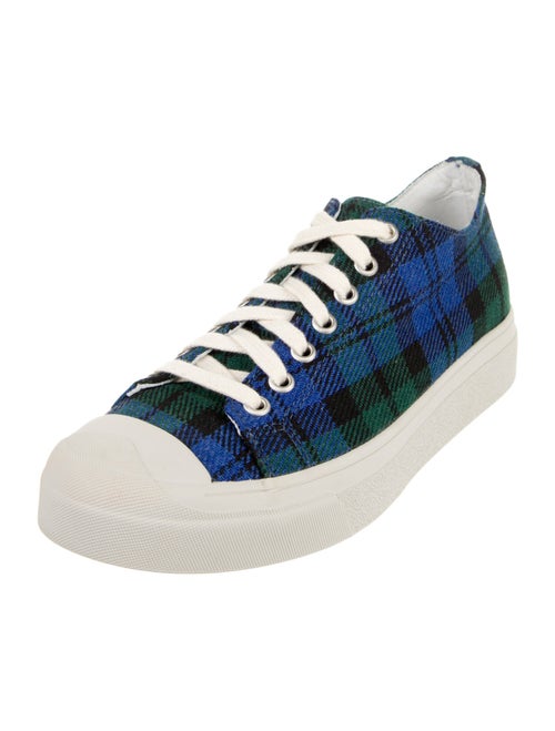 Sofie D'Hoore Wool Plaid Print Sneakers