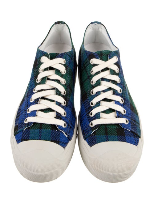 Sofie D'Hoore Wool Plaid Print Sneakers