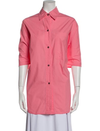 Sofie D'Hoore Three-Quarter Sleeve Button-Up Top
