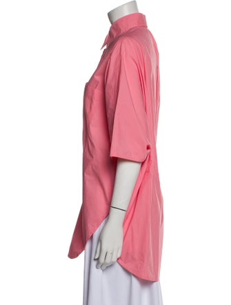 Sofie D'Hoore Three-Quarter Sleeve Button-Up Top