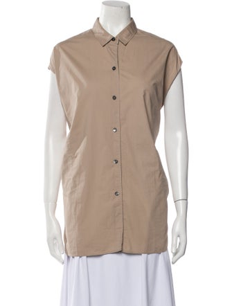 Sofie D'Hoore Short Sleeve Button-Up Top