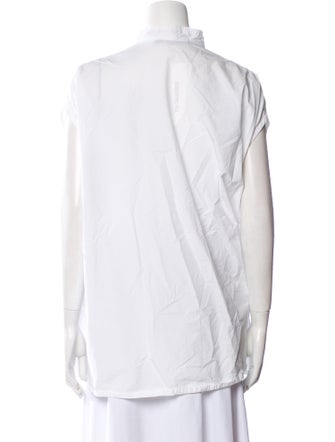 Sofie D'Hoore Short Sleeve Button-Up Top