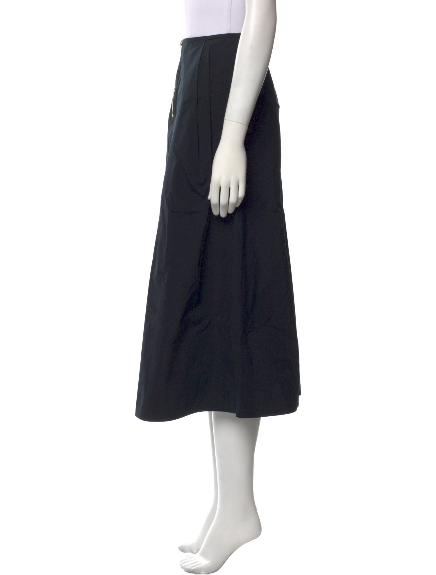 Sofie D'Hoore Pleated Accents Midi Length Skirt