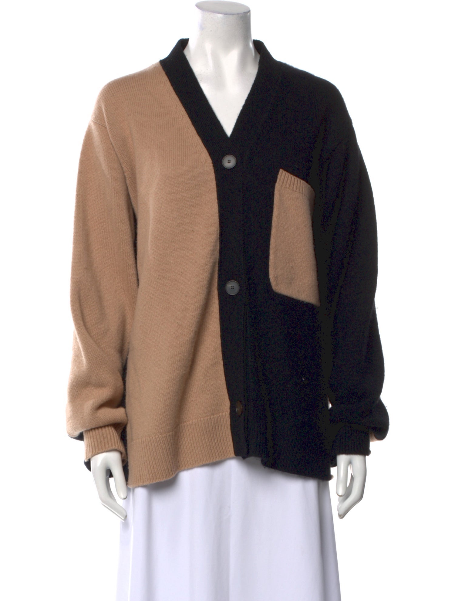 Sofie D'Hoore Cashmere Colorblock Pattern Sweater