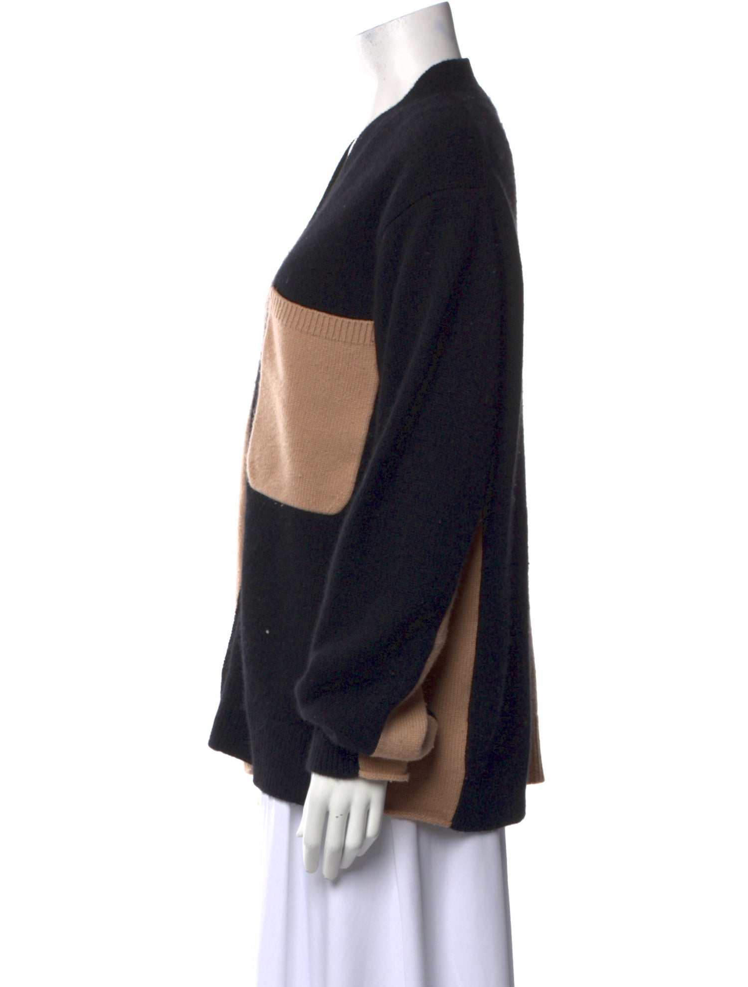 Sofie D'Hoore Cashmere Colorblock Pattern Sweater