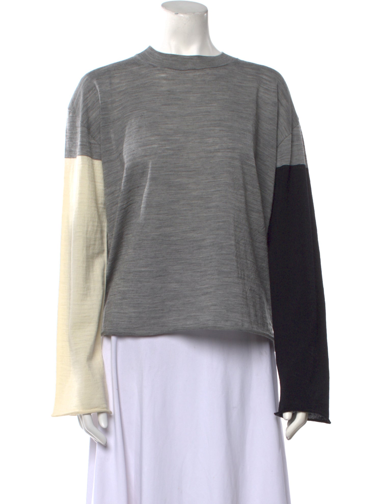 Sofie D'Hoore Wool Colorblock Pattern Sweater