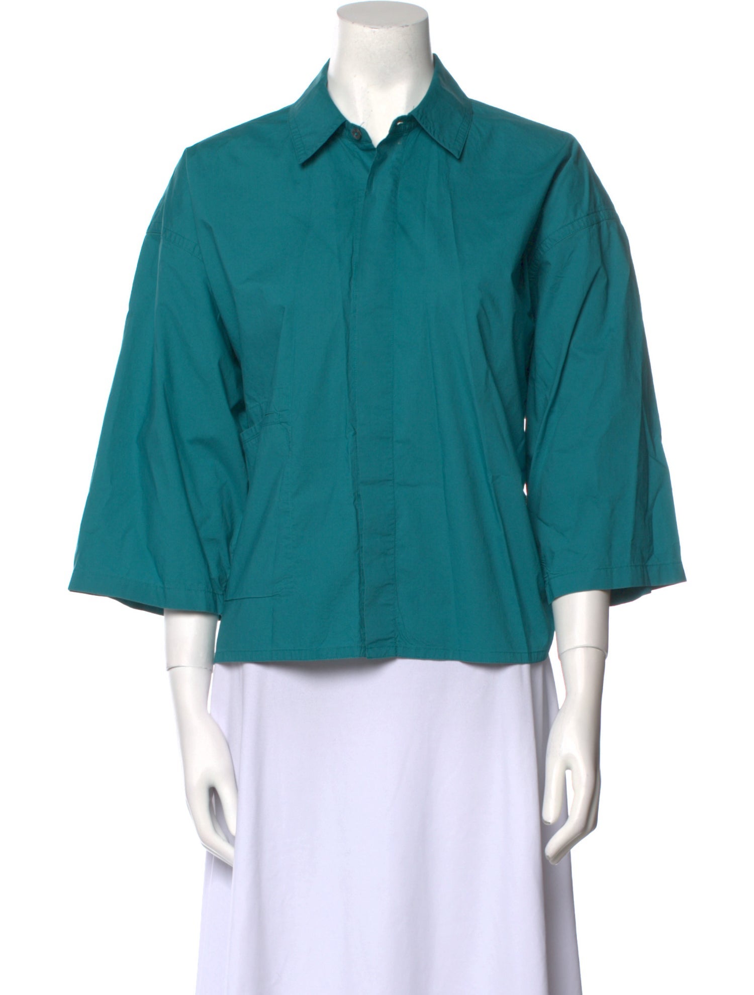 Sofie D'Hoore Three-Quarter Sleeve Button-Up Top