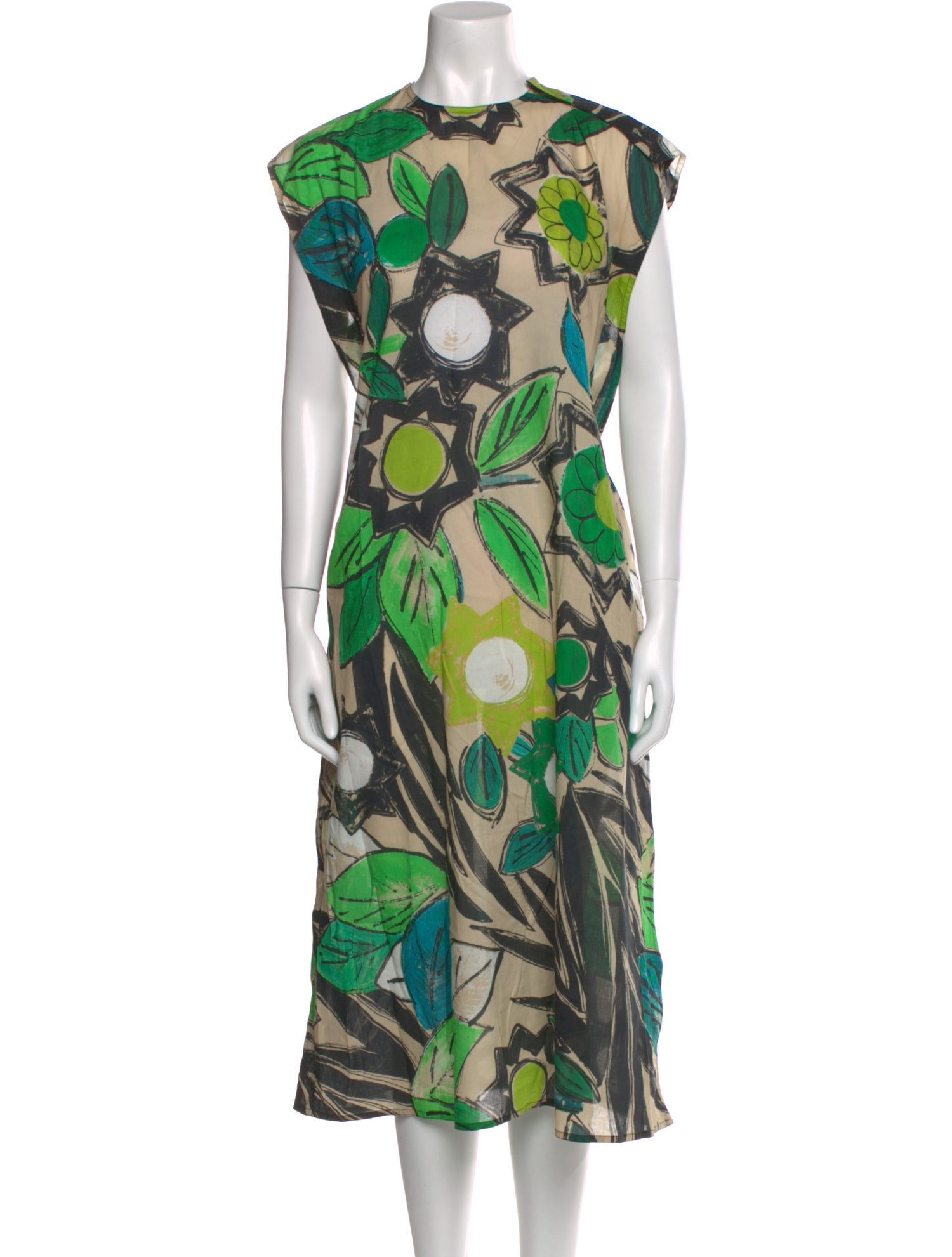 Sofie D'Hoore Floral Print Midi Length Dress