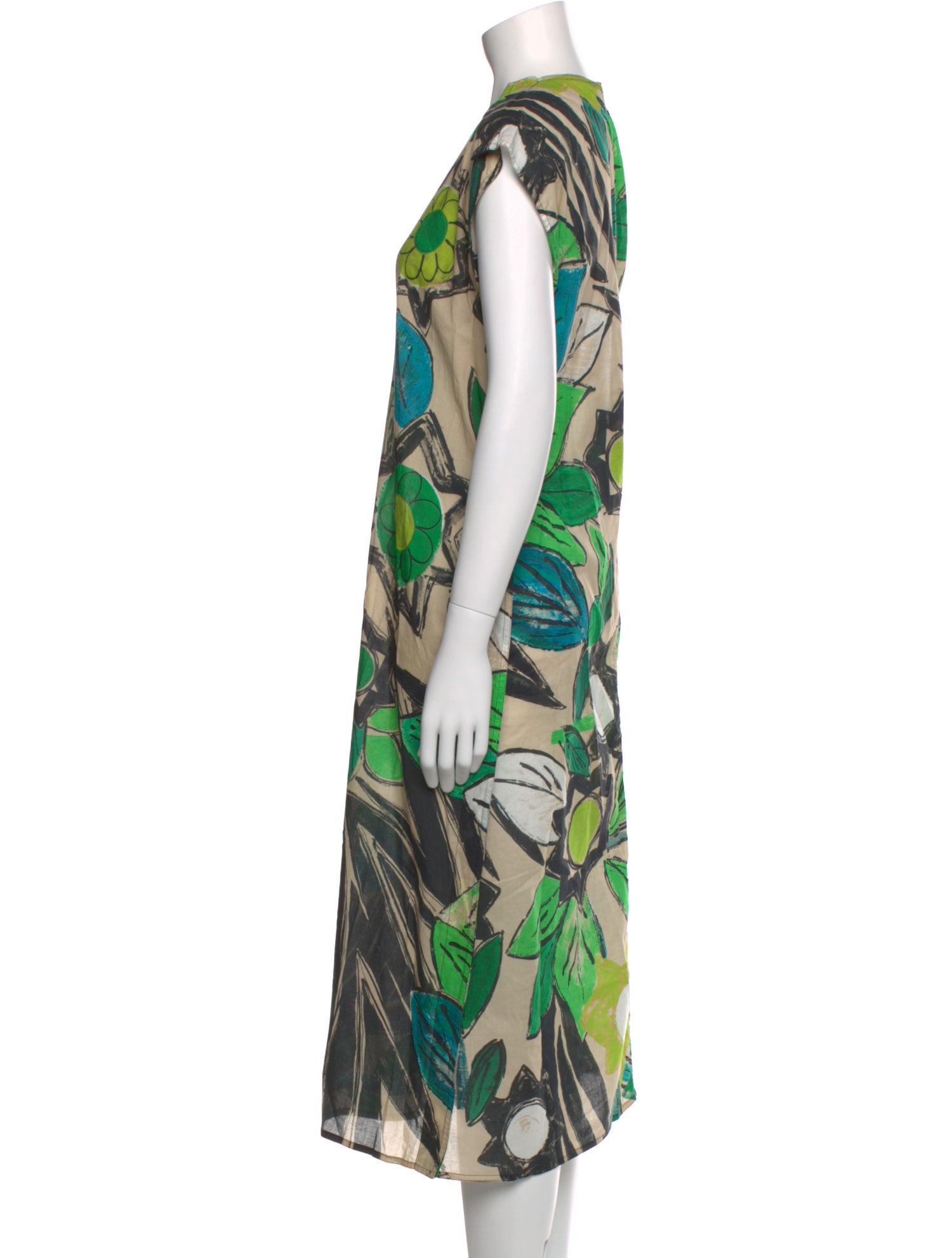 Sofie D'Hoore Floral Print Midi Length Dress