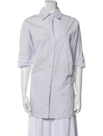 Sofie D'Hoore Three-Quarter Sleeve Button-Up Top