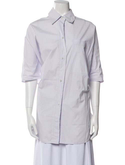Sofie D'Hoore Three-Quarter Sleeve Button-Up Top