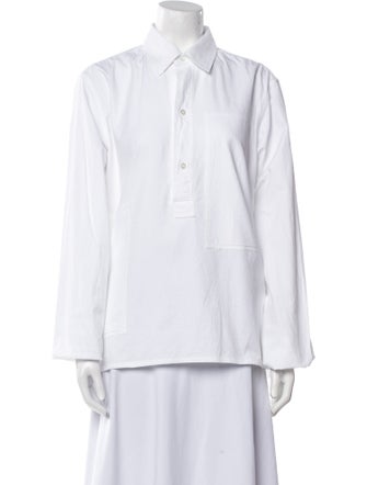 Sofie D'Hoore Long Sleeve Button-Up Top