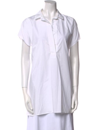 Sofie D'Hoore Short Sleeve Button-Up Top