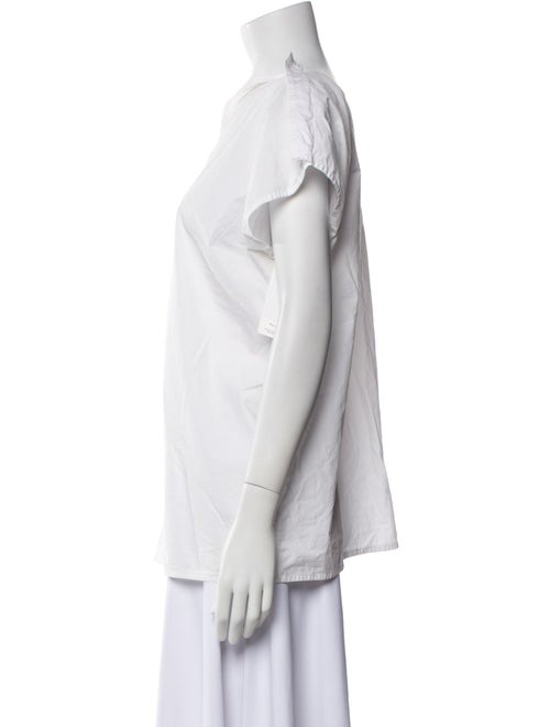 Sofie D'Hoore V-Neck Short Sleeve Button-Up Top