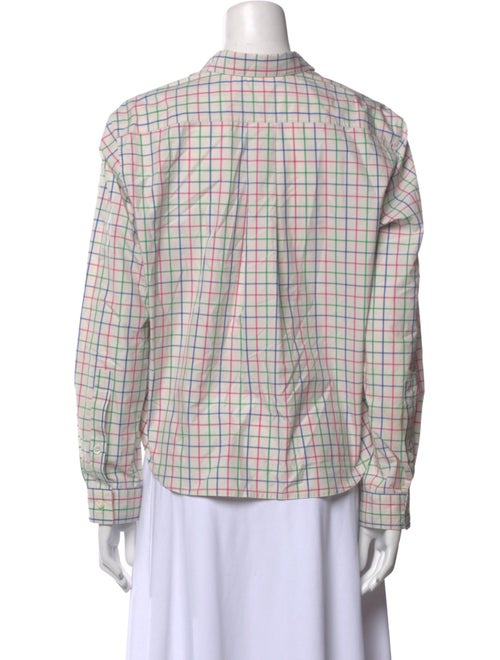 Sofie D'Hoore Plaid Print Long Sleeve Button-Up Top
