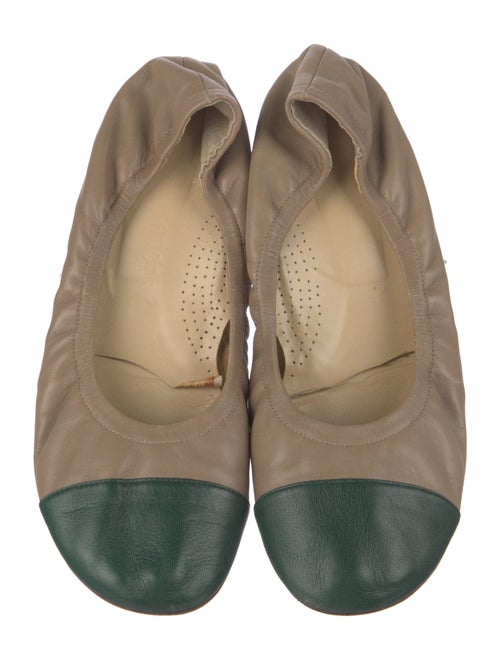 Sofie D'Hoore Leather Animal Print Ballet Flats