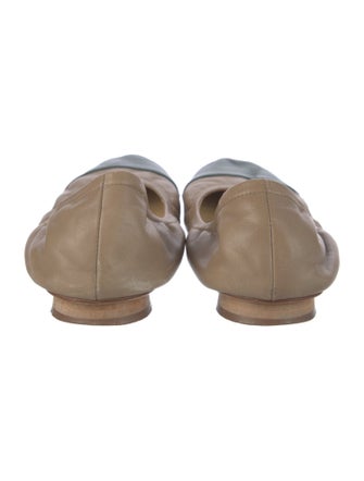 Sofie D'Hoore Leather Animal Print Ballet Flats