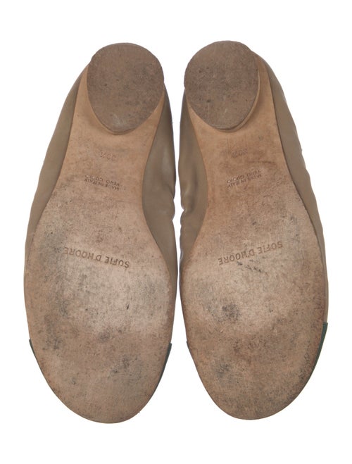 Sofie D'Hoore Leather Animal Print Ballet Flats