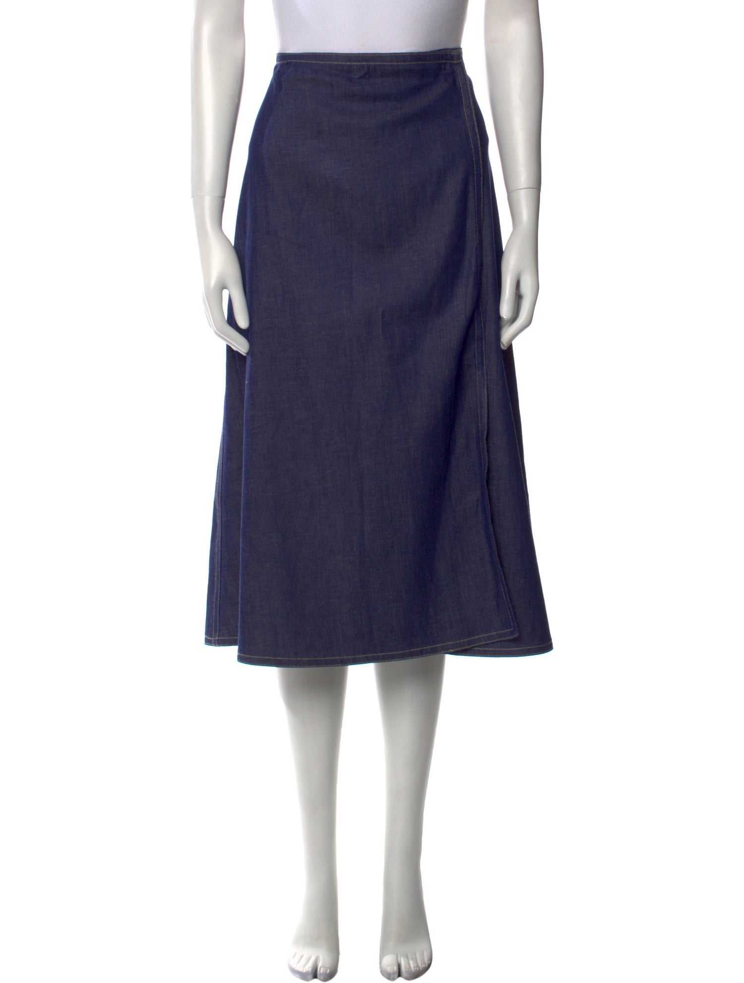 Sofie D'Hoore Pleated Accents Midi Length Skirt