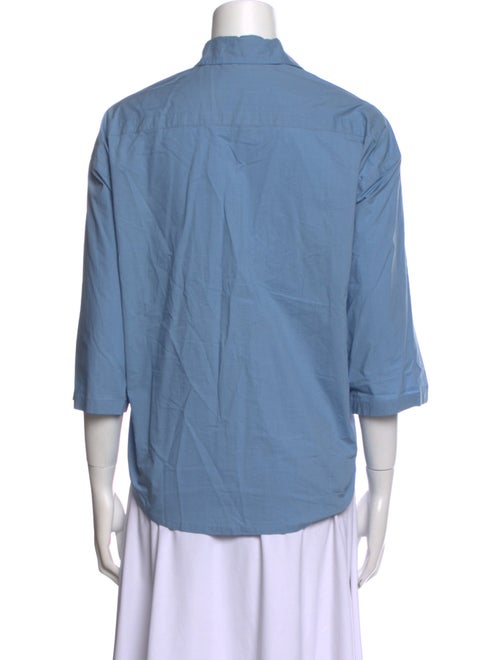 Sofie D'Hoore Graphic Print Three-Quarter Sleeve Button-Up Top