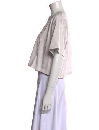 Sofie D'Hoore Crew Neck Short Sleeve Crop Top