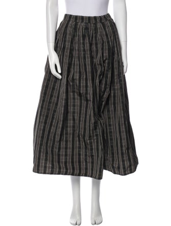 Sofie D'Hoore Plaid Print Midi Length Skirt