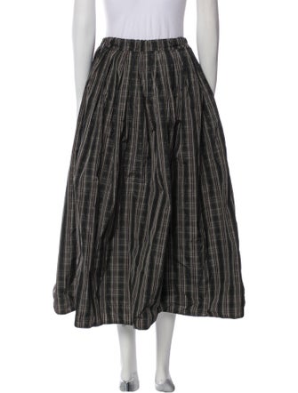 Sofie D'Hoore Plaid Print Midi Length Skirt