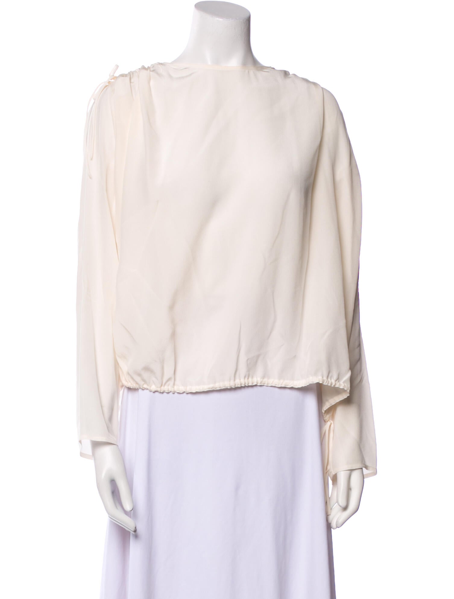 Sofie D'Hoore Silk Bateau Neckline Blouse