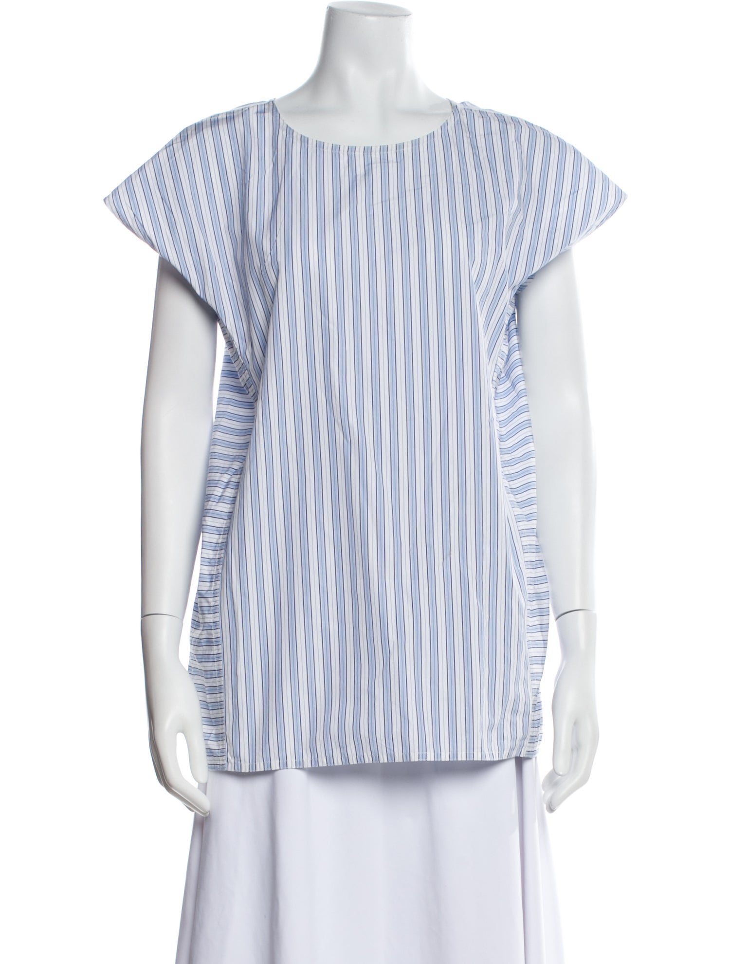 Sofie D'Hoore Striped Bateau Neckline Blouse