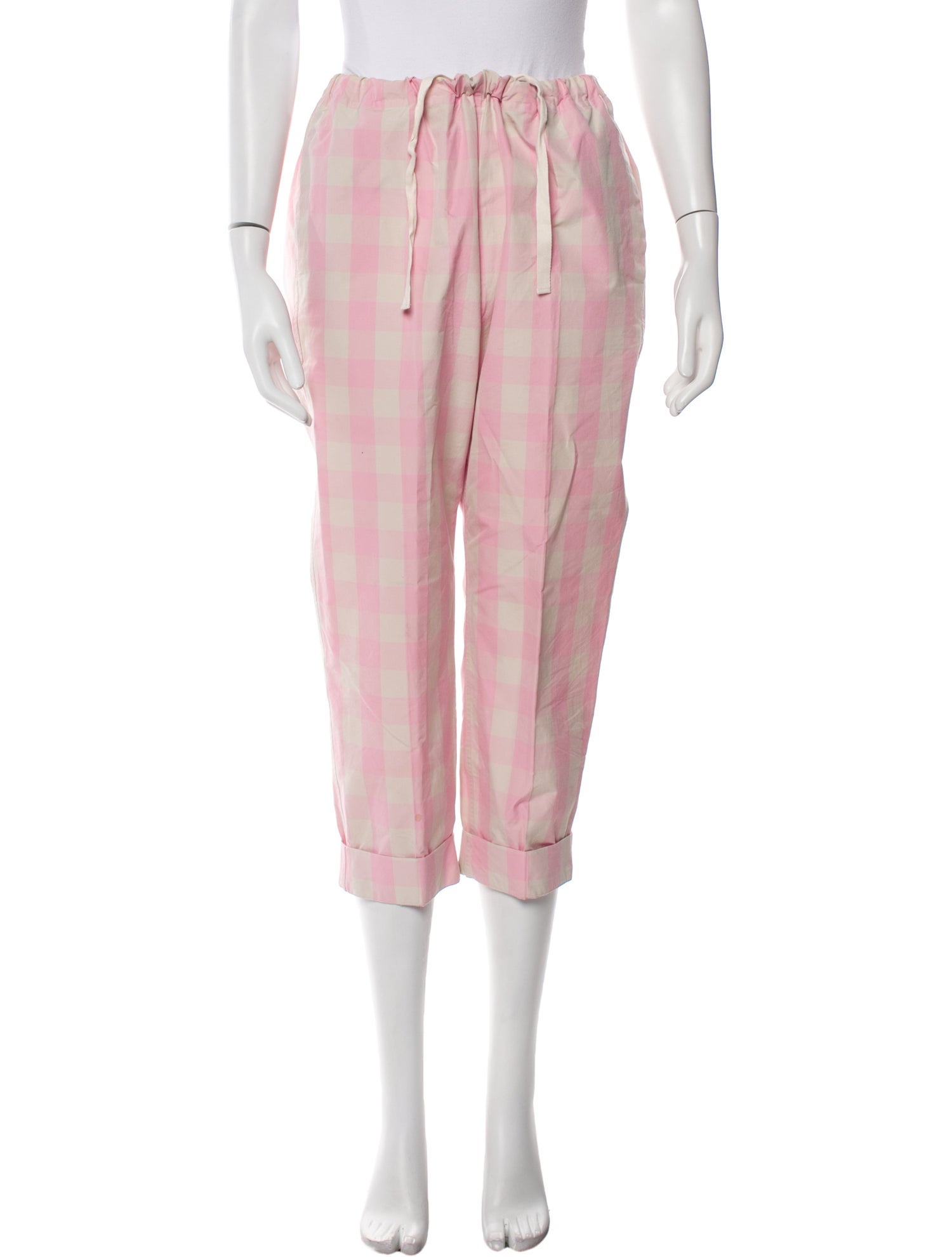 Sofie D'Hoore Plaid Print Straight Leg Pants