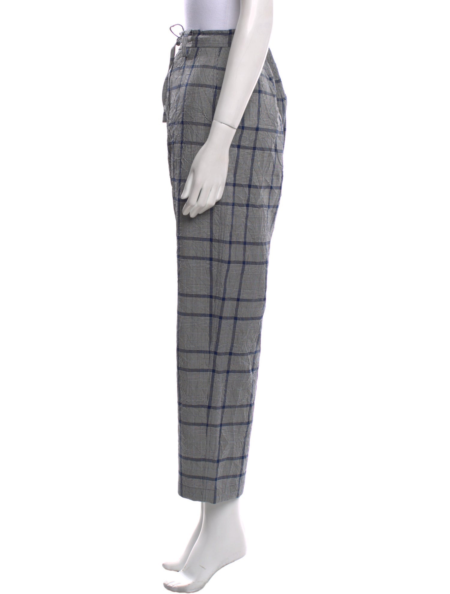 Sofie D'Hoore Plaid Print Straight Leg Pants w/ Tags