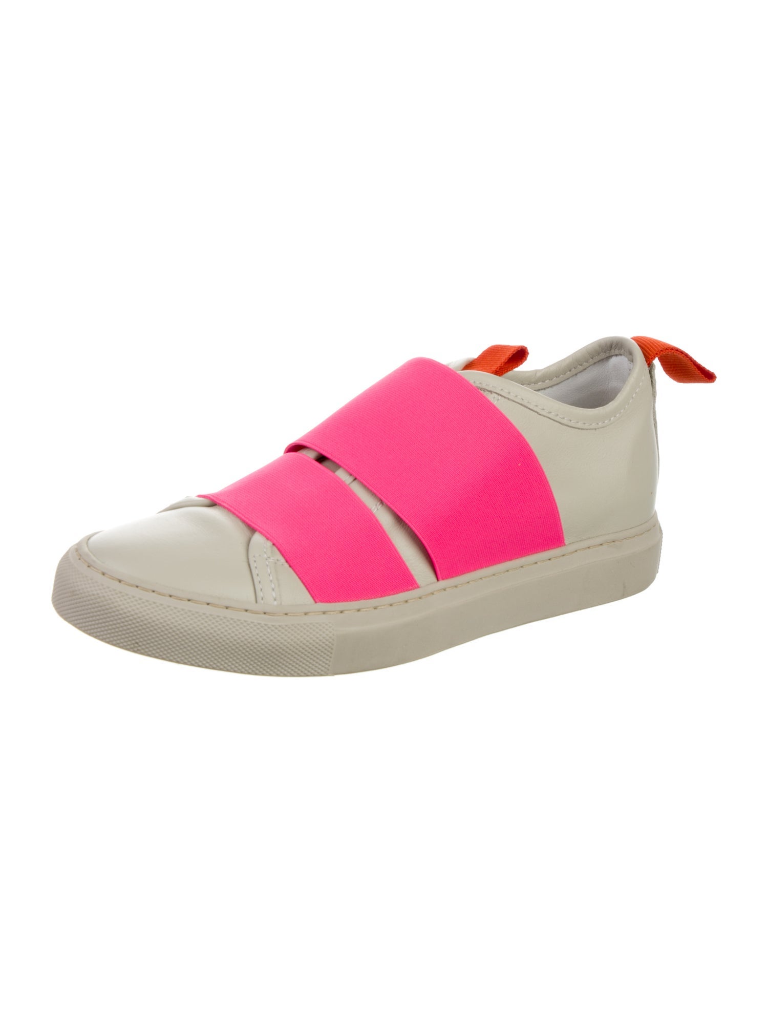 Sofie D'Hoore Leather Colorblock Pattern Sneakers