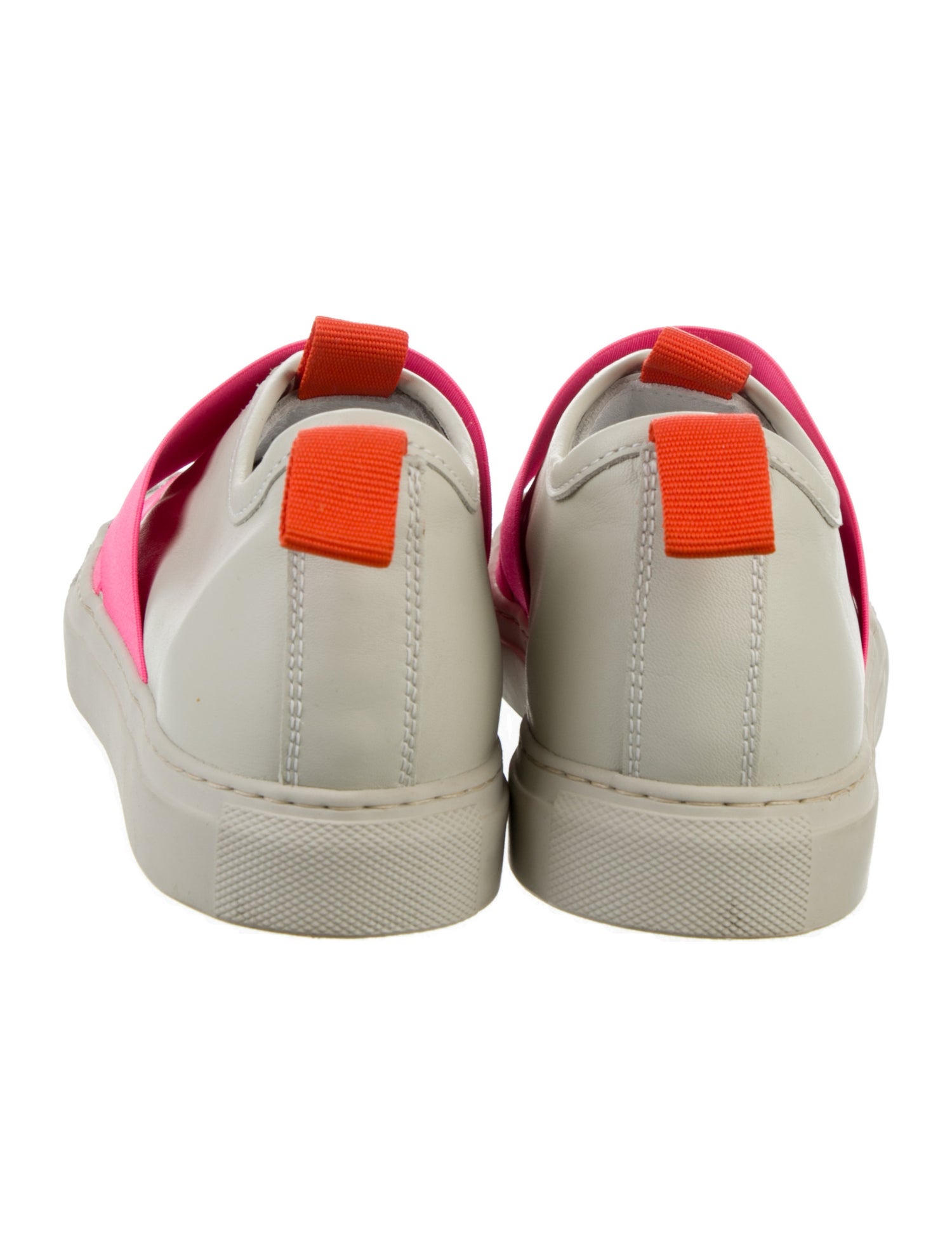 Sofie D'Hoore Leather Colorblock Pattern Sneakers