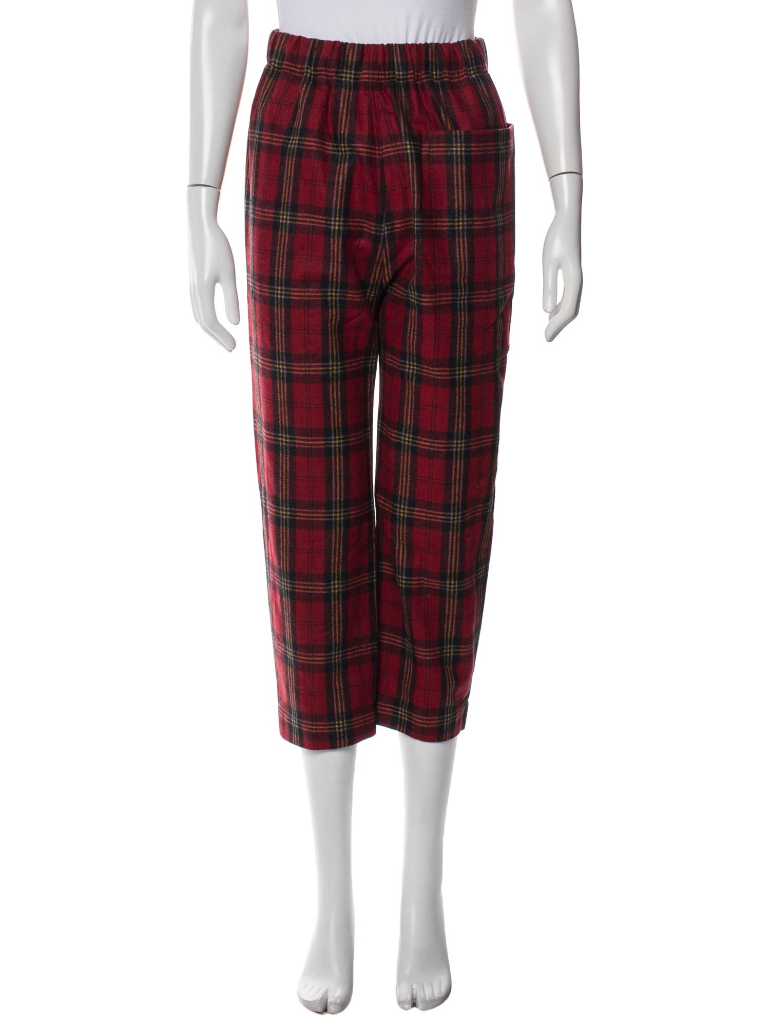 Sofie D'Hoore Plaid Print Straight Leg Pants