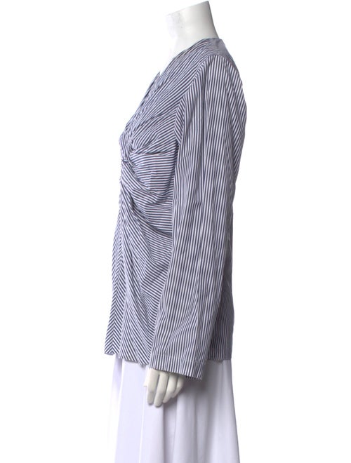 Sofie D'Hoore Striped V-Neck Blouse