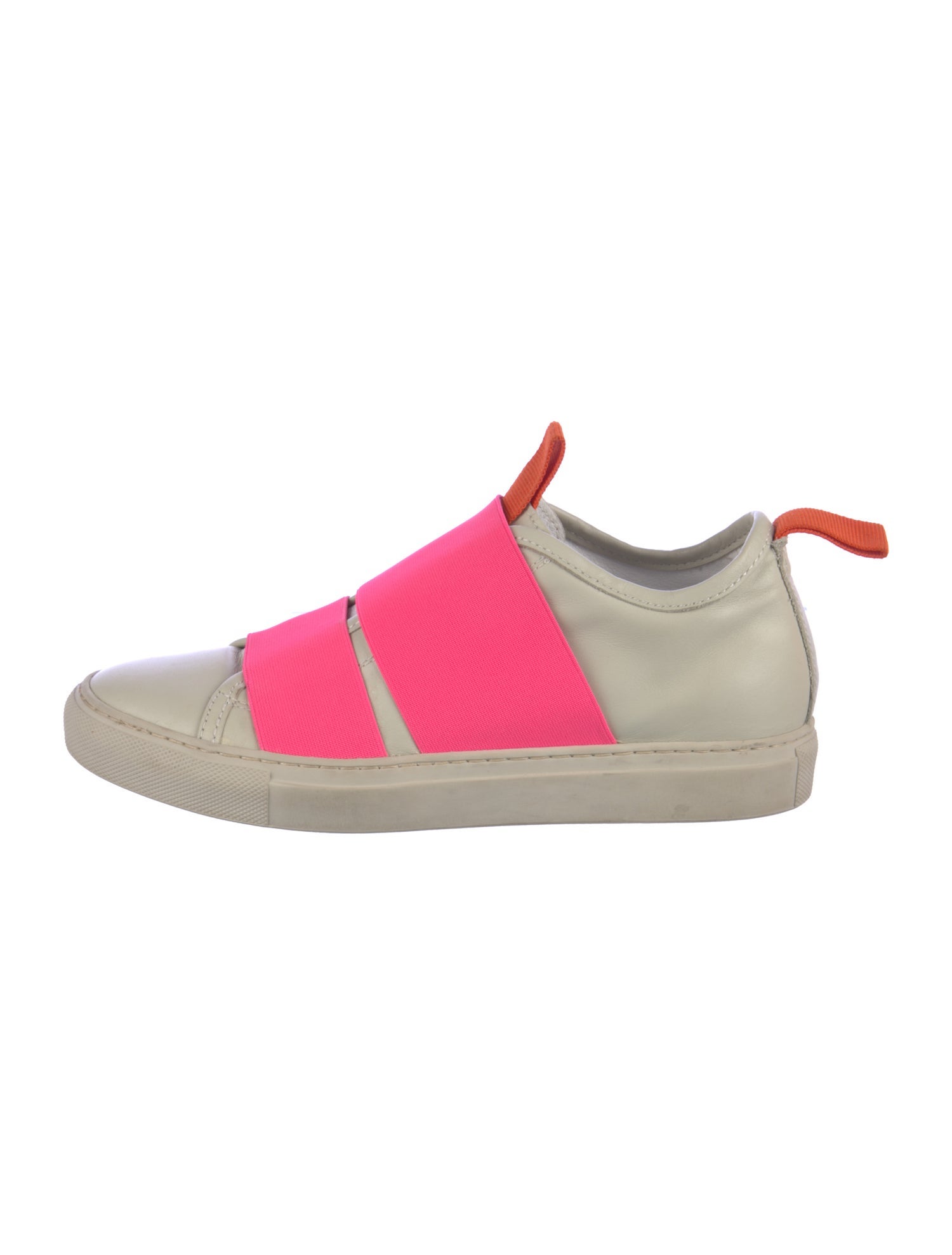 Sofie D'Hoore Leather Colorblock Pattern Sneakers