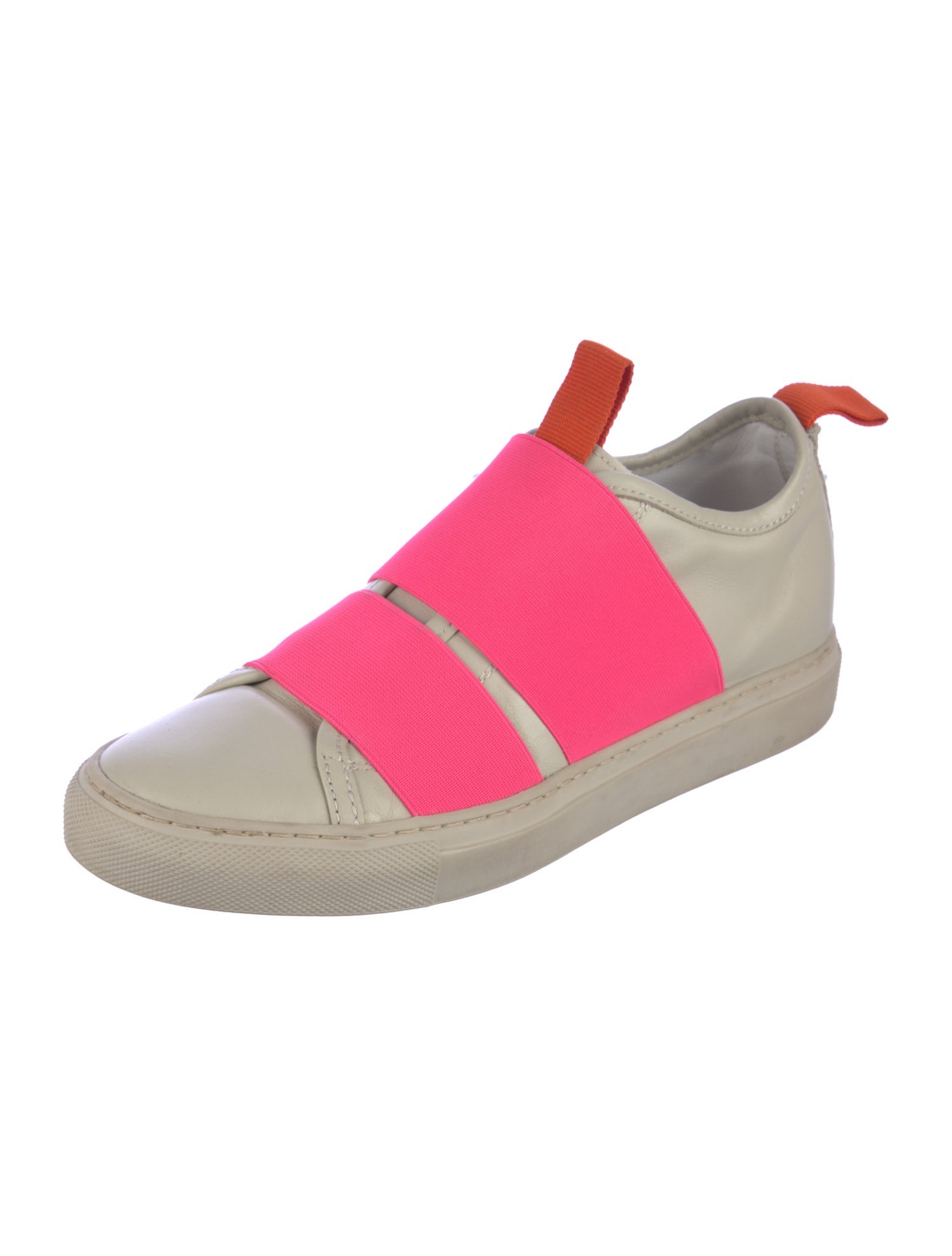 Sofie D'Hoore Leather Colorblock Pattern Sneakers