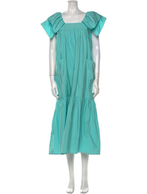 Sofie D'Hoore Square Neckline Long Dress