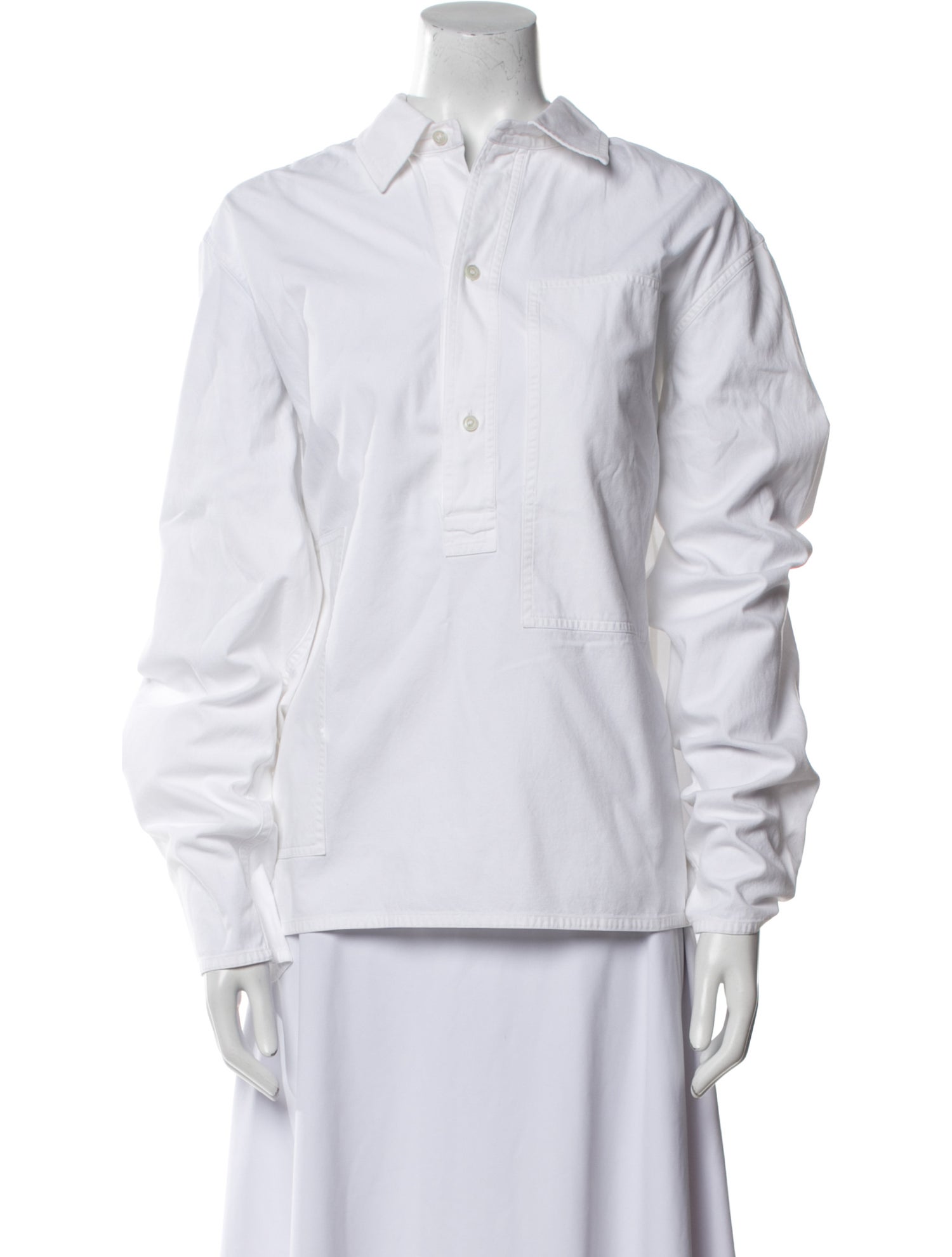 Sofie D'Hoore Long Sleeve Button-Up Top